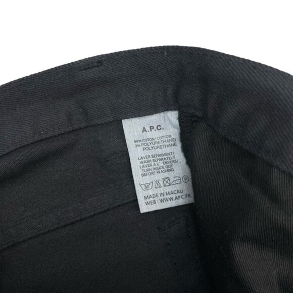 NWT A.P.C. Jean Etroit Court Noir Lave Cropped Skinny Jean Sz 25 - Picture 5 of 6